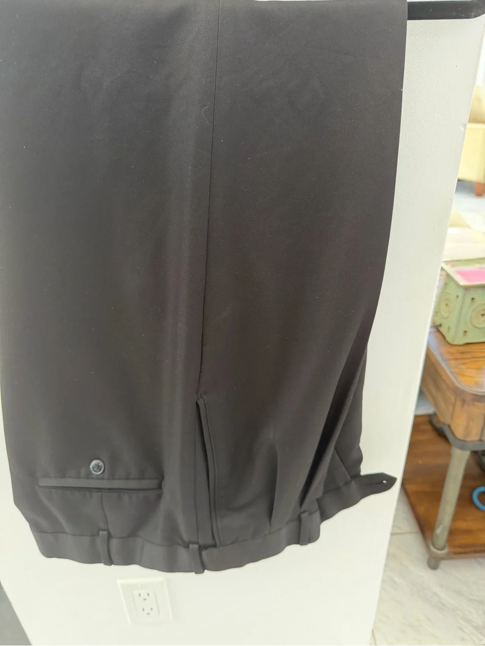 Classic Men's Black Dress Trousers - Roundtree and York